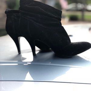 Black Suede Ankle Booties